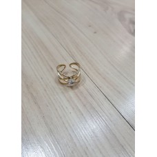 Women's steel adjustable ring 